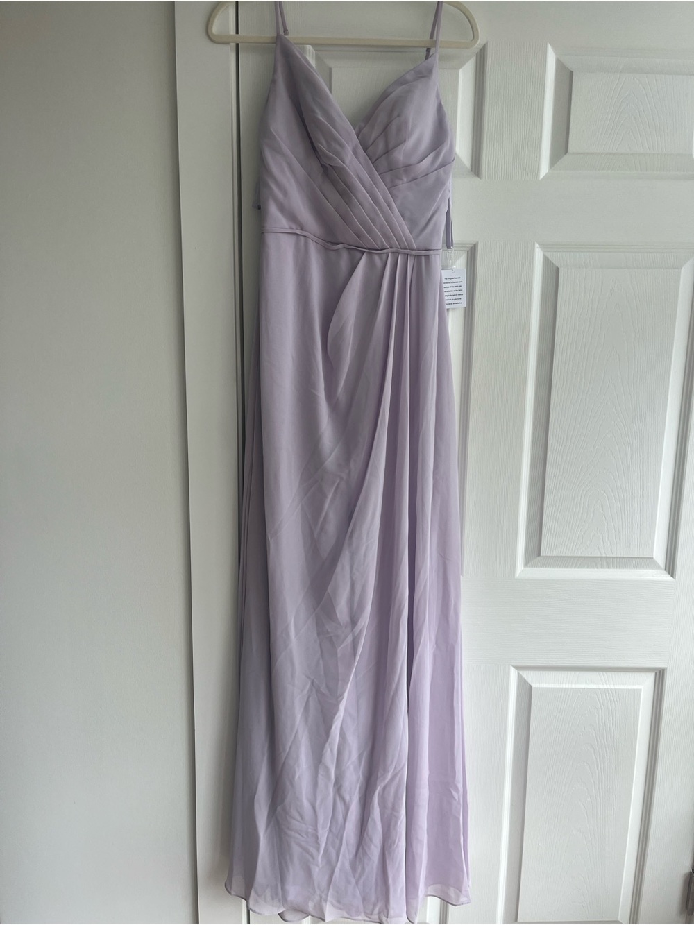 Lavender Chiffon Maxi Dress - Elegant V-Neck Gown
